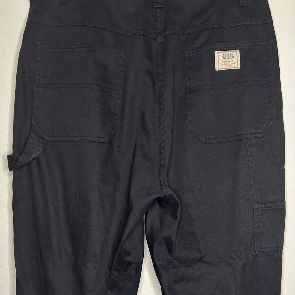 bill blass Women's Size 14 Black Carpenter-Pants-Style Wide-Leg Chinos - Picture 3 of 14